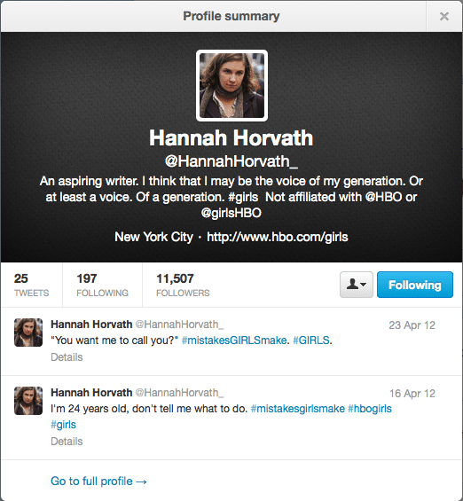 hannah twitter