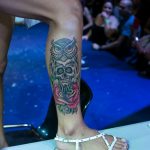 buho calavera barcelona tattoo expo 2014