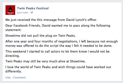 twin peaks 2016 cancelación