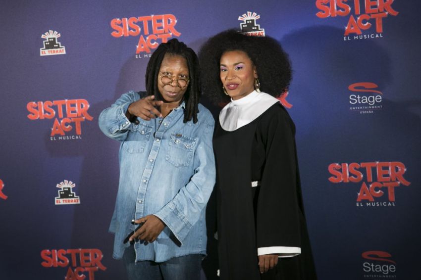 Whoopi Goldberg y Mireia Mambo, preestreno Barcelona.