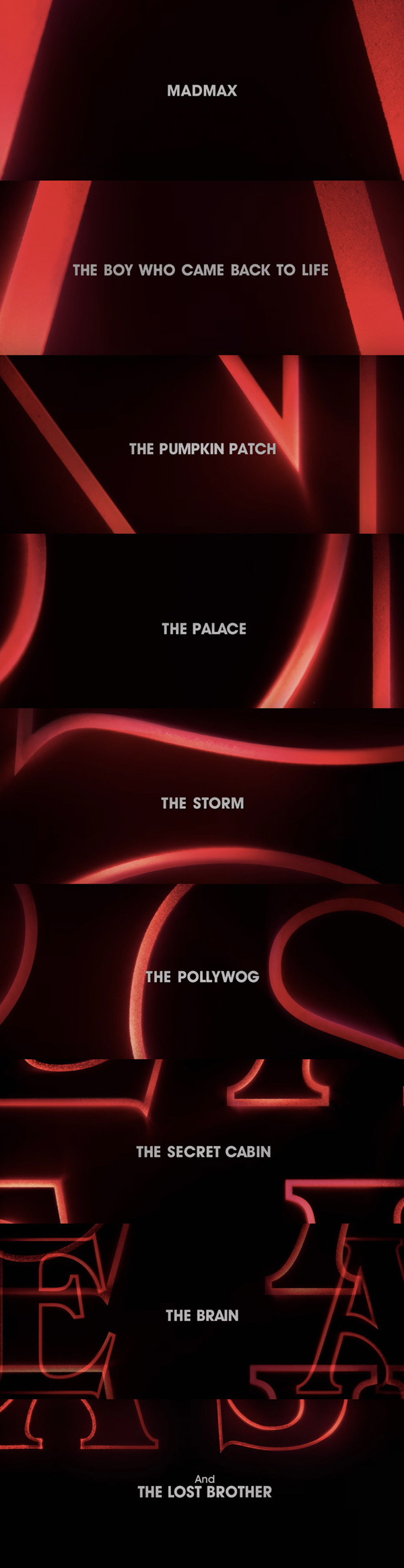 Nombres de los capítulos de la segunda temporada de Stranger things