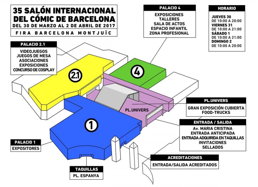 plano salon comic barcelona 2017