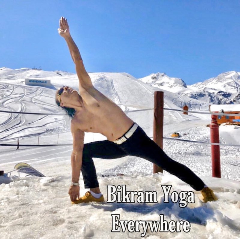 Bikram en la nieve