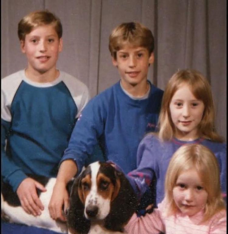 Todd,Clayton, Martha y Margaret de niños